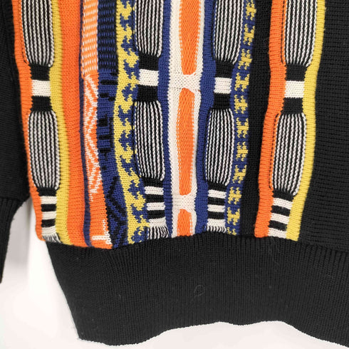 GRIFONI ロゴ刺繍 3D アクリルウールニット メンズ import:M