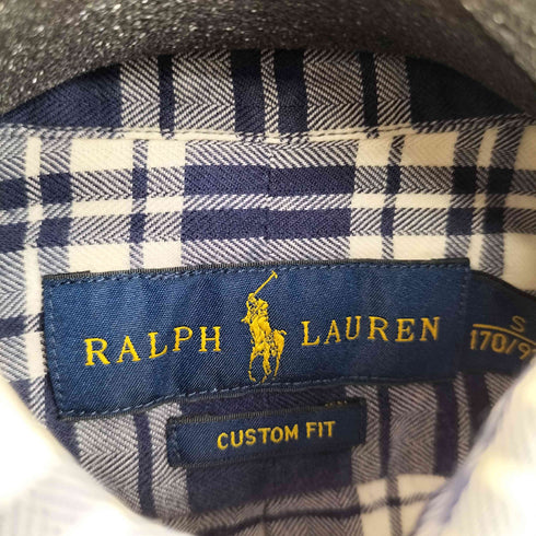 ラルフローレン RALPH LAUREN CUSTOM FIT チェックボタンダウンチェックシャツ メンズ JPN:S