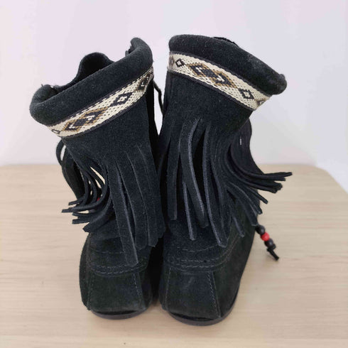 ミネトンカ Minnetonka フリンジショートブーツ レディース US:6