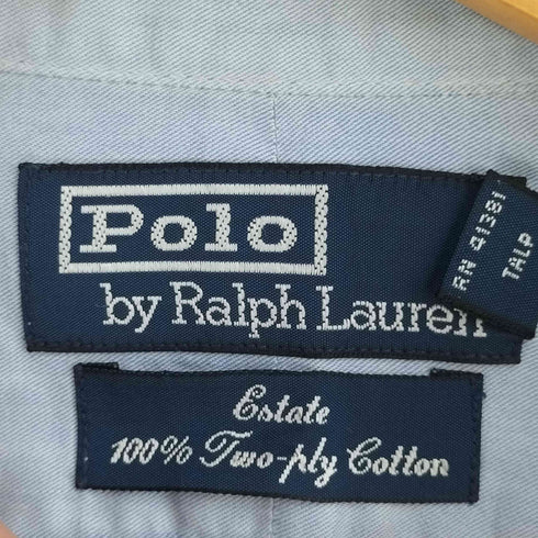 ポロバイラルフローレン Polo by RALPH LAUREN Estate Two-Ply Cotton ノーポニー ワイドカラーシャツ メンズ 42-84