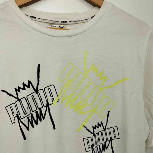 プーマ PUMA フロントロゴプリント半袖tシャツ メンズ m