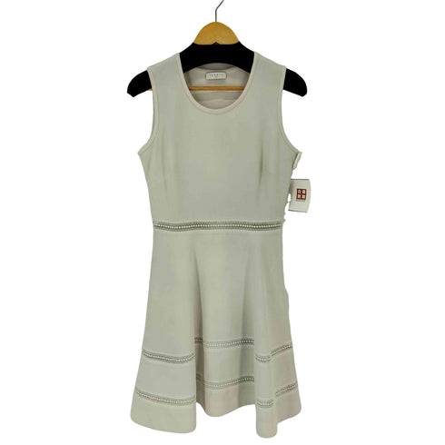 サンドロパリ sandro PARIS MINI DRESS レース切替ワンピース ドレス レディース EUR:40