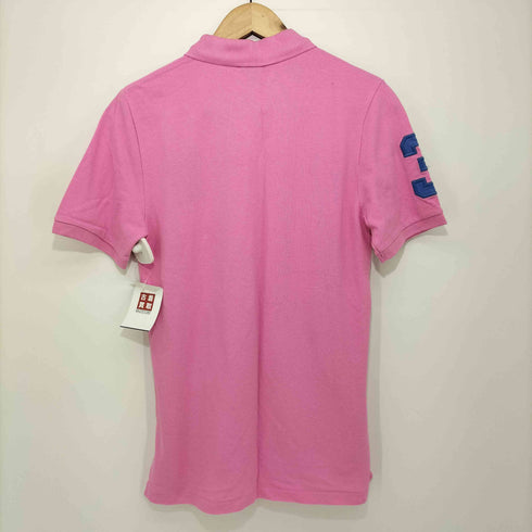 ポロバイラルフローレン Polo by RALPH LAUREN ビッグポニー刺繍 半袖ポロシャツ ナンバリング レディース import:L