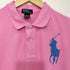 ポロバイラルフローレン Polo by RALPH LAUREN ビッグポニー刺繍 半袖ポロシャツ ナンバリング レディース import:L
