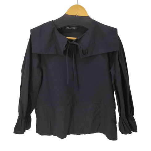 ザラ ZARA ビッグカラーブラウス レディース import:M