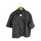 ザラ ZARA フェイクレザー ジップアップ 半袖シャツ メンズ import:M