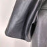 ザラ ZARA フェイクレザー ジップアップ 半袖シャツ メンズ import:M