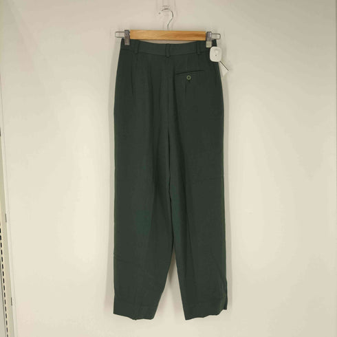 エンポリオアルマーニ EMPORIO ARMANI 2タック ウールレーヨン テーパードスラックス レディース 40