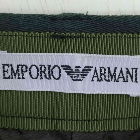 エンポリオアルマーニ EMPORIO ARMANI 2タック ウールレーヨン テーパードスラックス レディース 40