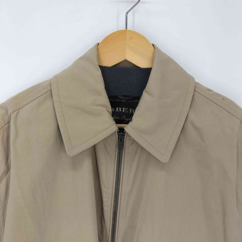 バーバリー BURBERRY UK6サイズ 現行タグ ティッシ期 スウィングトップ ブルゾン 裏地チェック ダブルジップ ロゴ無し メンズ UK6