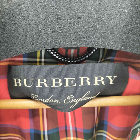 バーバリー BURBERRY UK6サイズ 現行タグ ティッシ期 スウィングトップ ブルゾン 裏地チェック ダブルジップ ロゴ無し メンズ UK6