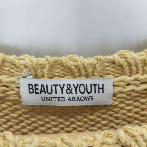 ビューティーアンドユースユナイテッドアローズ BEAUTY & YOUTH UNITED ARROWS リサイクルコットン ローゲージ クルーネック ニット -ウォッシャブル- メンズ JPN:M