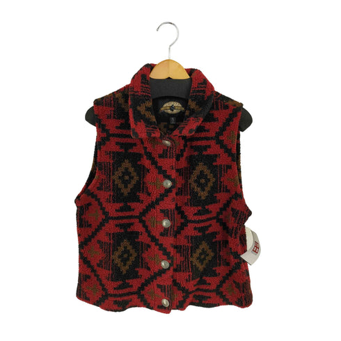 CHEYENNE COLLECTION MADE IN CANADA コンチョボタン ネイティブ柄ボアベスト レディース import:XL