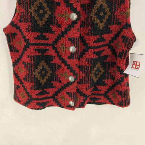 CHEYENNE COLLECTION MADE IN CANADA コンチョボタン ネイティブ柄ボアベスト レディース import:XL