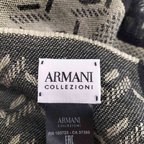 アルマーニコレツィオーニ ARMANI COLLEZIONI イタリア製 フリンジスカーフ メンズ