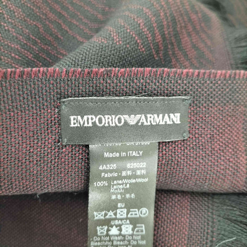 エンポリオアルマーニ EMPORIO ARMANI ロゴプリント フリンジストール メンズ