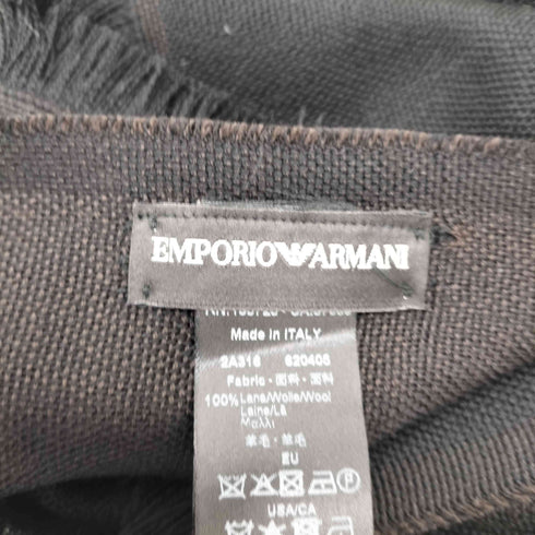 エンポリオアルマーニ EMPORIO ARMANI ロゴプリント フリンジストール メンズ
