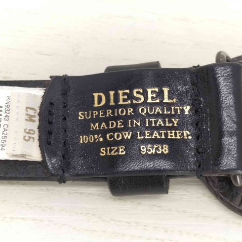 ディーゼル DIESEL ロゴ レザーベルト メンズ
