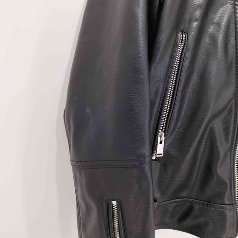 ザラ ZARA フェイクレザーライダース フェイクレザージャケット メンズ XL