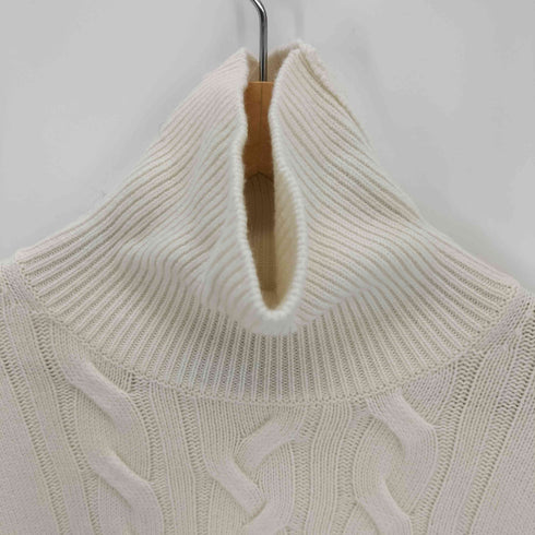 トゥモローランドトリコ TOMORROWLAND tricot ウールカシミヤ ケーブルタートルネックニット メンズ JPN:S