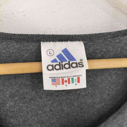 アディダス adidas パフォーマンスロゴ スリーストライプ ラグランカットソー 短丈 レディース import:L