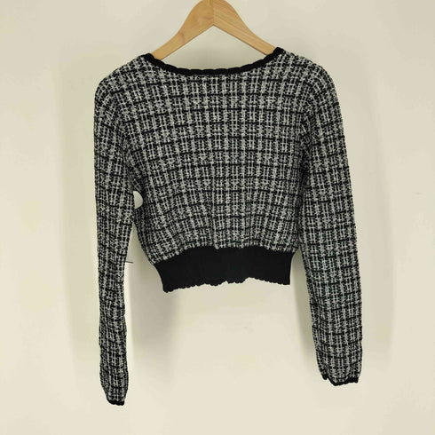 リエンダ rienda 23AW ツイード Knit CD TOP レディース FREE