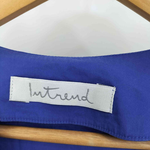 INTREND ギャザー ノースリーブ ワンピース レディース JPN:44