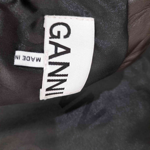 ガニー Ganni Leather Crop Top Vest レディース JPN:42
