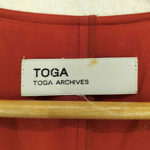 トーガアーカイブス TOGA ARCHIVES レーヨン混 ギャザーデザインノースリーブワンピース レディース JPN:M