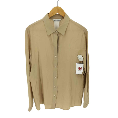 マックスマーラ MAX MARA ベーシック シルク L/S シャツ レディース JPN:40