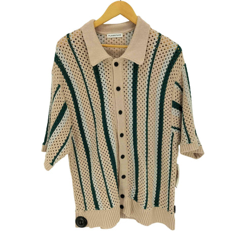 フラッグスタフ F-LAGSTUF-F STRIPE KNIT S/S SUMMER CARDIGAN メンズ JPN:L
