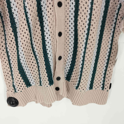 フラッグスタフ F-LAGSTUF-F STRIPE KNIT S/S SUMMER CARDIGAN メンズ JPN:L