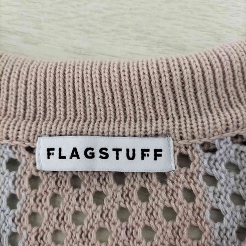 フラッグスタフ F-LAGSTUF-F STRIPE KNIT S/S SUMMER CARDIGAN メンズ JPN:L