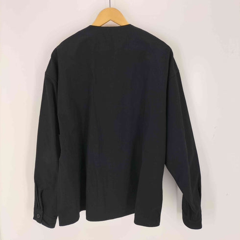 フラッグスタフ F-LAGSTUF-F L/S Ripstop Military Nocollar Jacket Blouson メンズ JPN:L