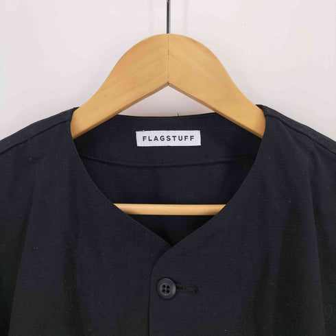 フラッグスタフ F-LAGSTUF-F L/S Ripstop Military Nocollar Jacket Blouson メンズ JPN:L