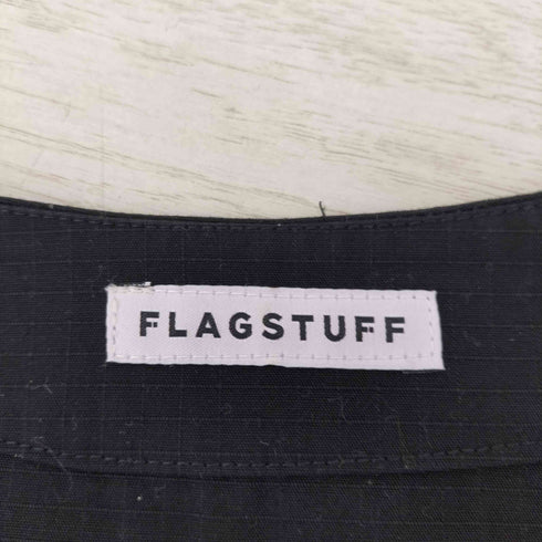 フラッグスタフ F-LAGSTUF-F L/S Ripstop Military Nocollar Jacket Blouson メンズ JPN:L