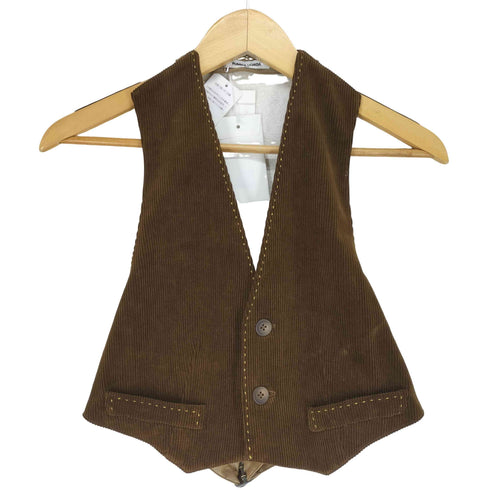 フミカウチダ FUMIKA UCHIDA 24SS CORDUROY OPEN BACK WAISTCOAT レディース JPN:34