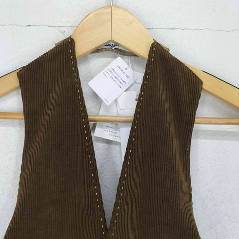 フミカウチダ FUMIKA UCHIDA 24SS CORDUROY OPEN BACK WAISTCOAT レディース JPN:34