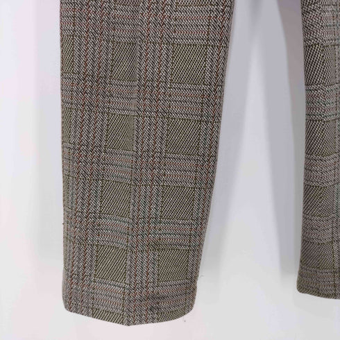 SCOVIIL ZIP 両爪 ヴィンテージチェック柄パンツ メンズ