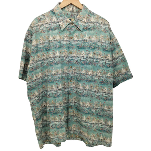 KAHALA 90-2000s 幾何学模様 半袖シャツ メンズ XL