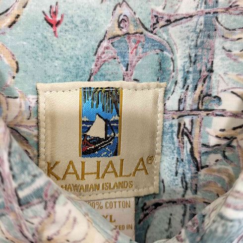 KAHALA 90-2000s 幾何学模様 半袖シャツ メンズ XL