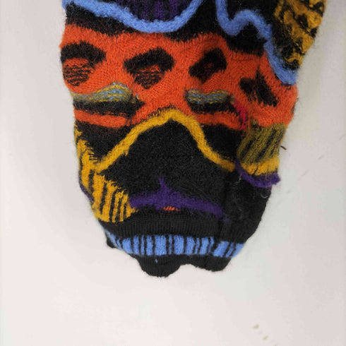クージー COOGI オーストラリア製 ウール マルチカラー3Dニット メンズ JPN:S