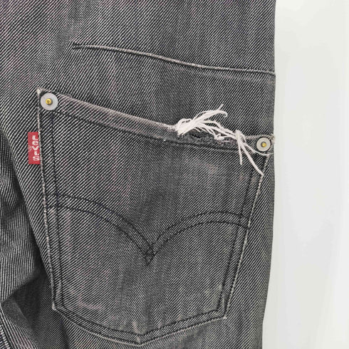 リーバイス Levis 00s Engineered Jeans00001-09 ボタンフライ 立体裁断ブラックデニム メンズ W28