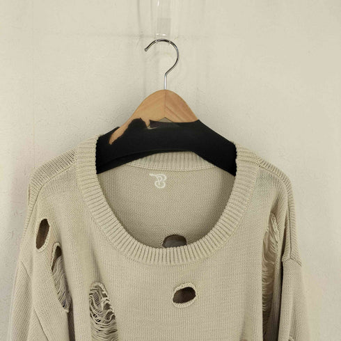 インターファクトリー INTER FACTORY 23SS とまん - ダメージニット メンズ FREE