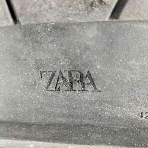 ザラ ZARA 厚底レザーサイドゴアブーツ メンズ JPN:27