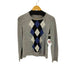 アクアスキュータム AQUASCUTUM カシミヤ混 アーガイル ニット レディース 8F