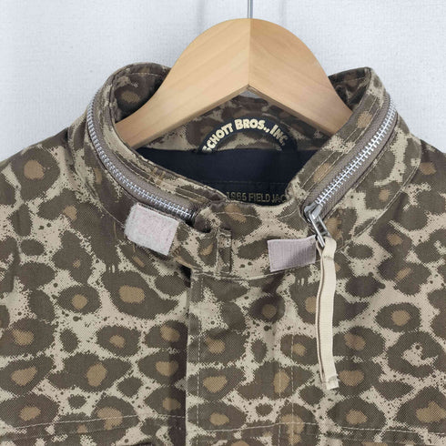 ショット Schott DELUXE M-1965 FIELD JACKET レオパード メンズ US:40