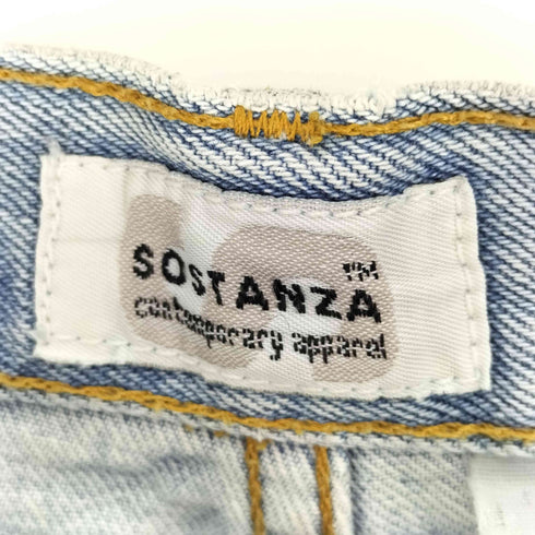 SOSTANZA ウォッシュド デニム ショーツ レディース