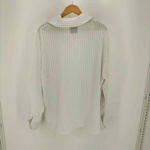 void オーバーサイズ ストライプ オープンカラー L/S シャツ 韓国 メンズ