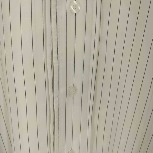 void オーバーサイズ ストライプ オープンカラー L/S シャツ 韓国 メンズ